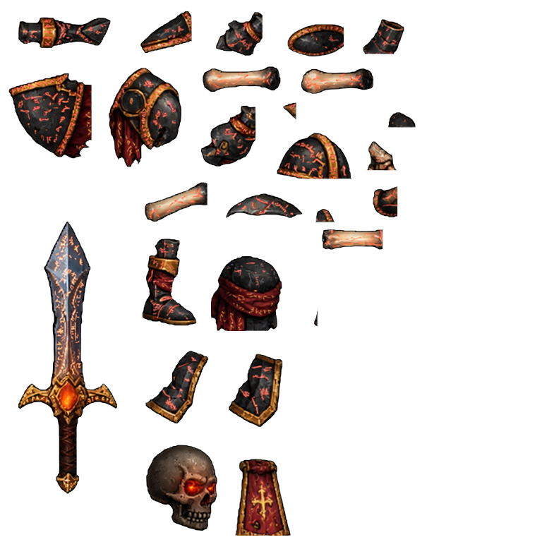 Inferno Fire Warrior texture atlas
