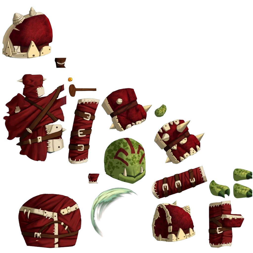 Moss Orc Warrior texture atlas