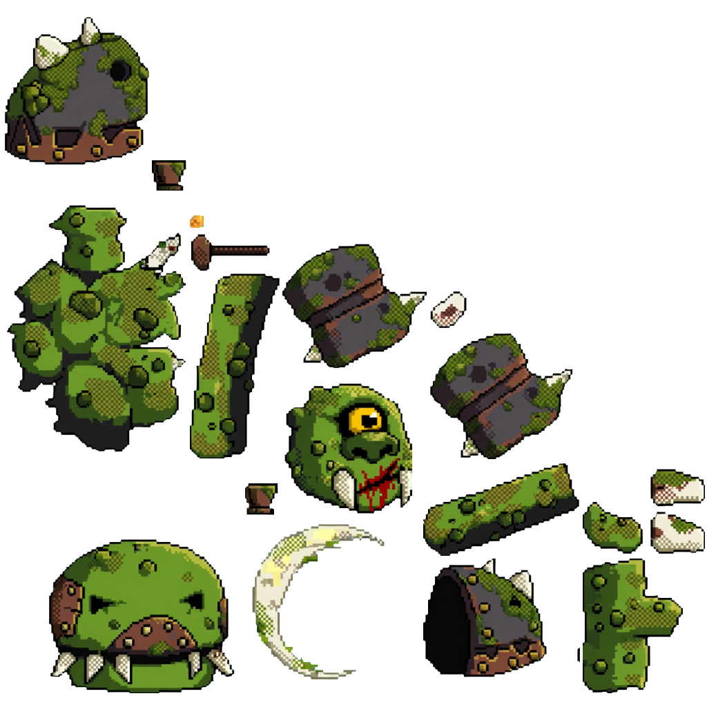 One-Eyed Goblin Troll texture atlas