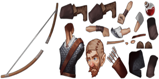 Hero Jacques texture atlas