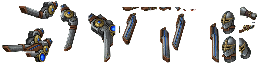 Medieval Steel Warrior texture atlas