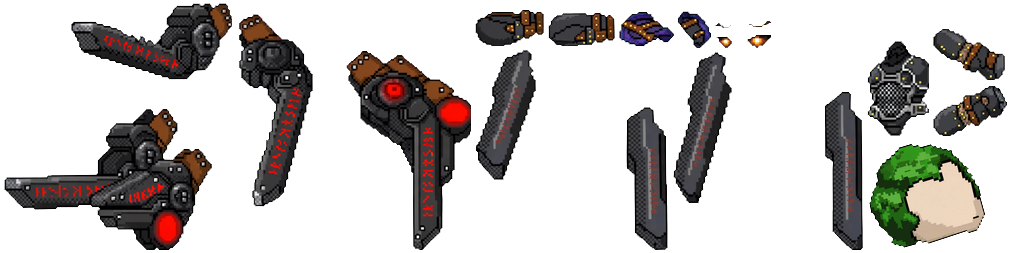 Dark Pixel Knight texture atlas