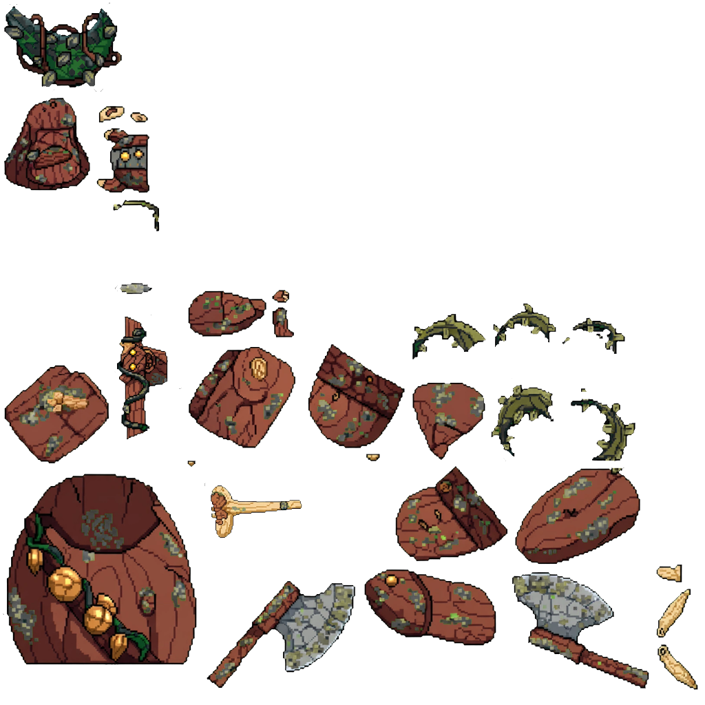 Pixel Forest Treant texture atlas