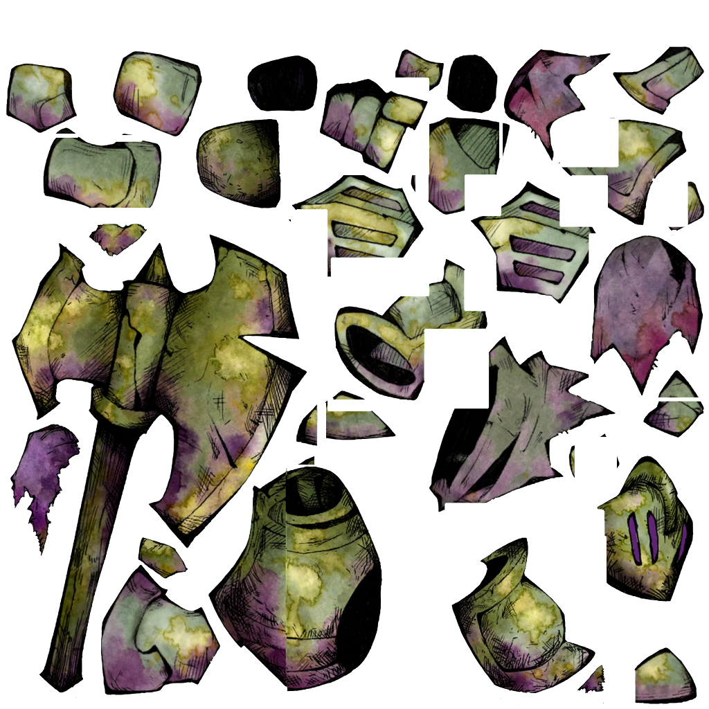 Rotting Ghoul Axeman texture atlas