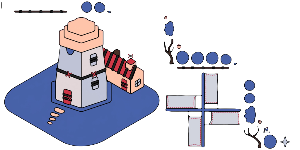 Moonlit Ninja Windmill texture atlas