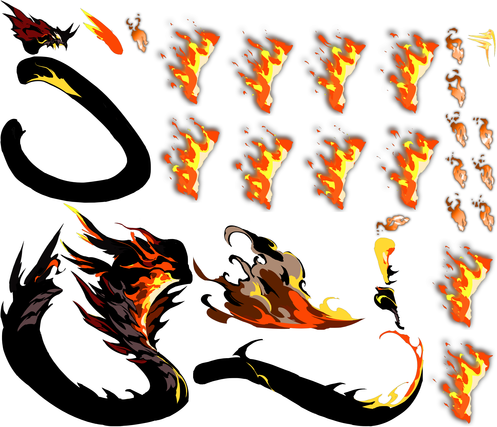 Embercoil Inferno Serpent texture atlas