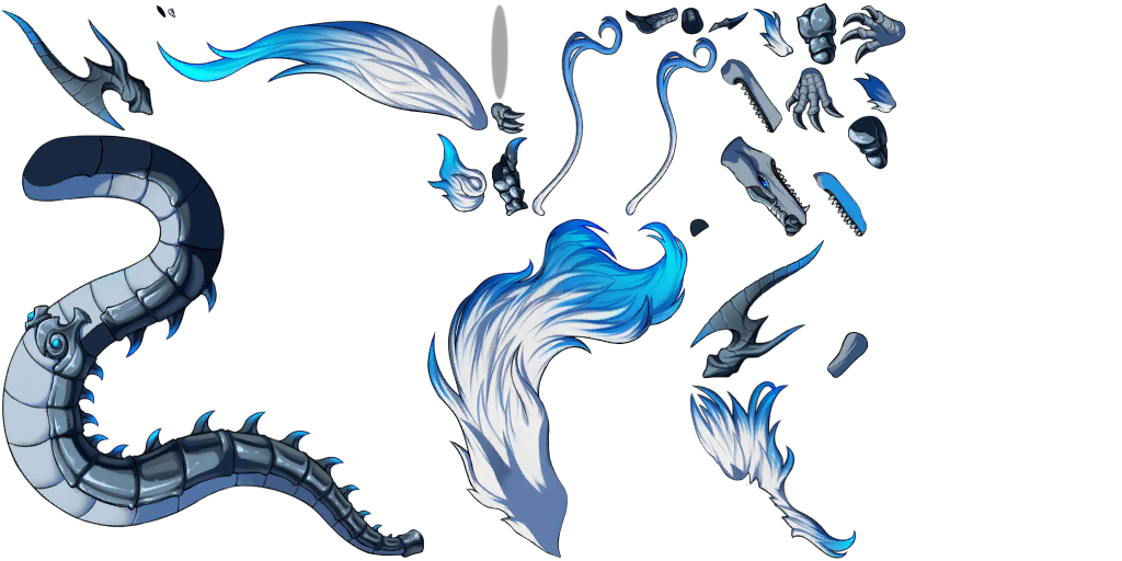 Azure Volt Serpent texture atlas, page 1