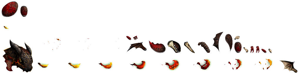 Grimsteel Umber Whelp texture atlas