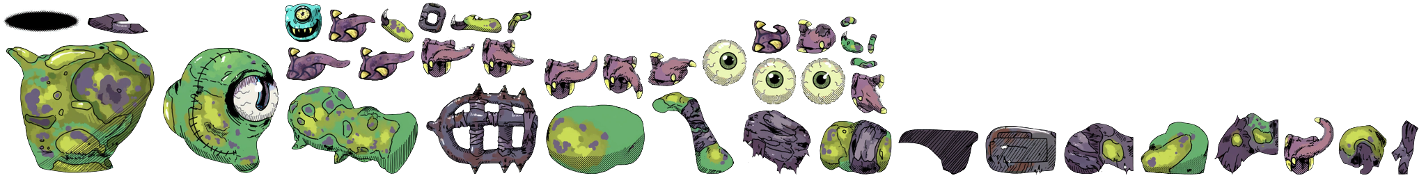 Rotting Ghoul Lurker texture atlas