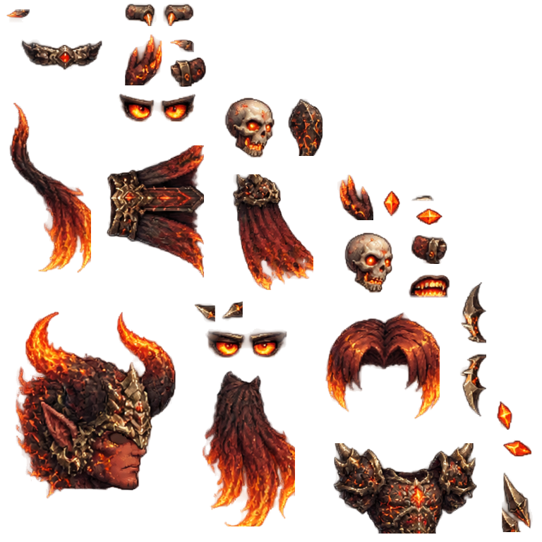 Inferno Titan texture atlas