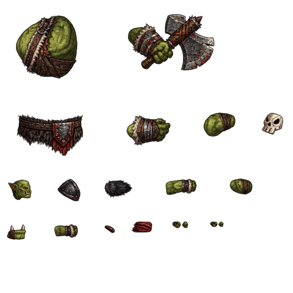 Orc Berserker texture atlas
