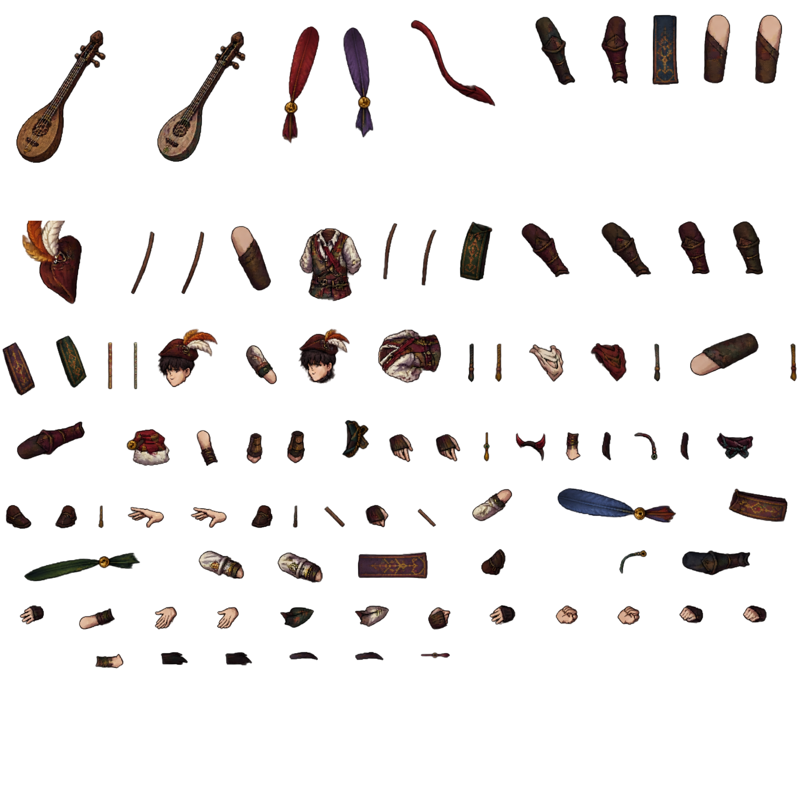 Rogue Bard texture atlas