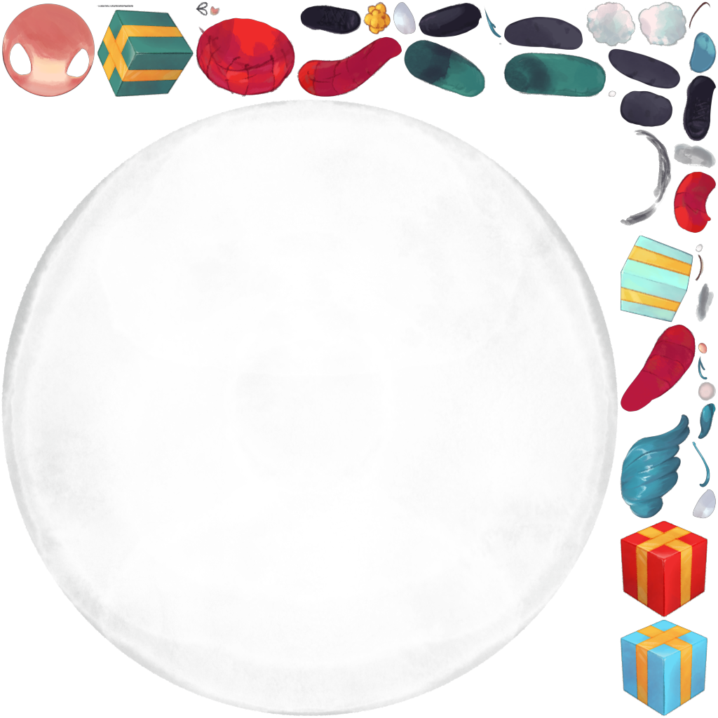 Snow Globe texture atlas, page 1
